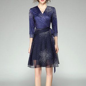 Starlight wrap dress (S)